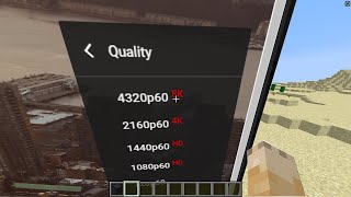 what if I turned on 8K Video in Minecraft?