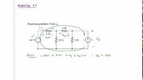 01.3 Network Analysis 01 - A more advanced example of using KVL (01 NA EX KVL2)