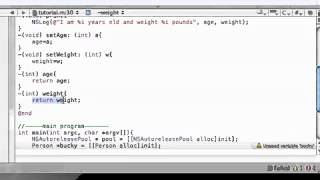 Objective C Programming Tutorial   8   Accessing Instance Variables   YouTube