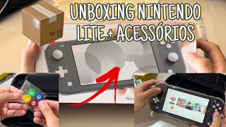 UNBOXING NINTENDO SWITCH LITE + ACESSÓRIOS 
