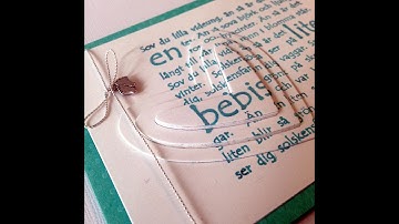 Create a simple baby card with dimension using die cuts, Video#28 www.hartybyheart.com