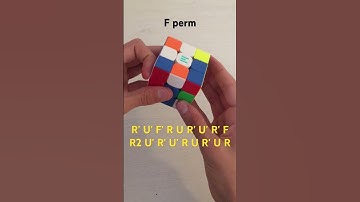 F perm fingertricks and execution. #rubikscube #cubber #cube #speedcube #cubing