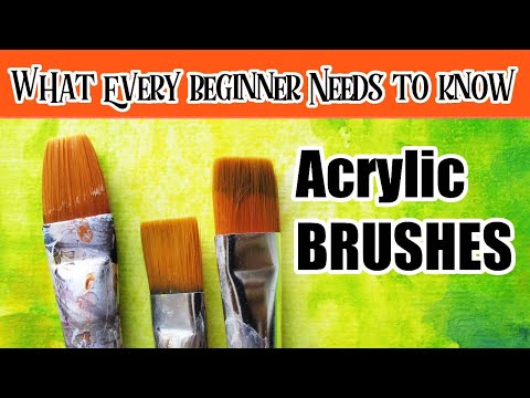 Acrylic Brushes Everything a Beginner Needs to Know  and forgot to tell YOU | The Art Sherpa