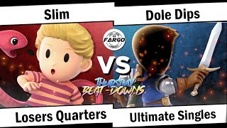 TBD 27 Losers Quarters - Slim (Lucas) Vs. Dole Dips (Mii Swordfighter/Luigi)