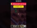 Minecraft Night Zombie Attack 😱 | Player Almost Killed | Survival Horror#shorts#trending
