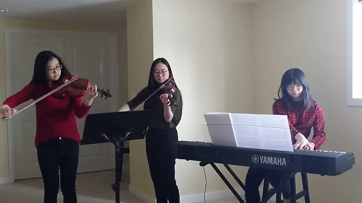 We Wish You A Merry Christmas for two violin and p...