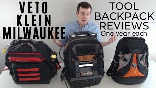 Veto Pro Pack vs Klein vs Milwaukee  Service Tool Backpack Review