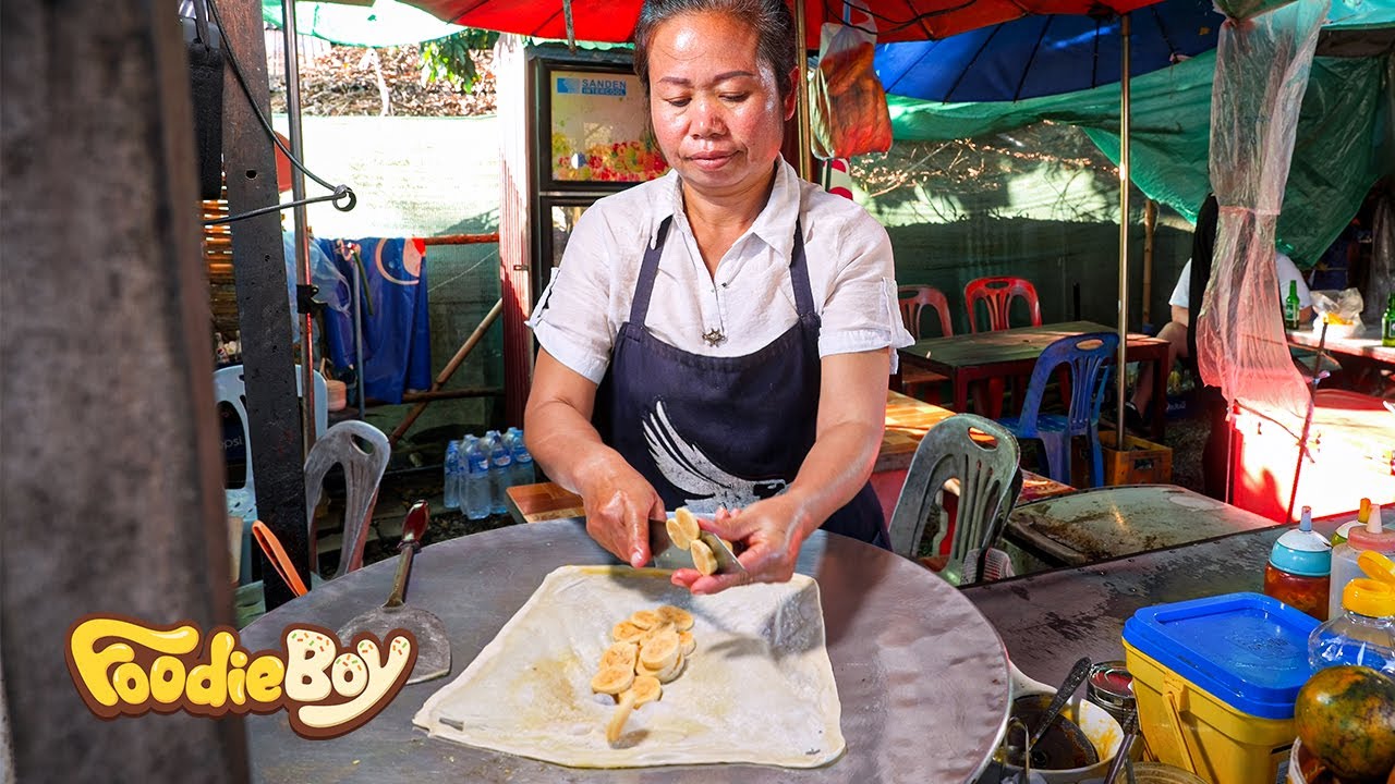 ⁣Delicious! Crispy Roti Best 3, Vang vieng, Laos