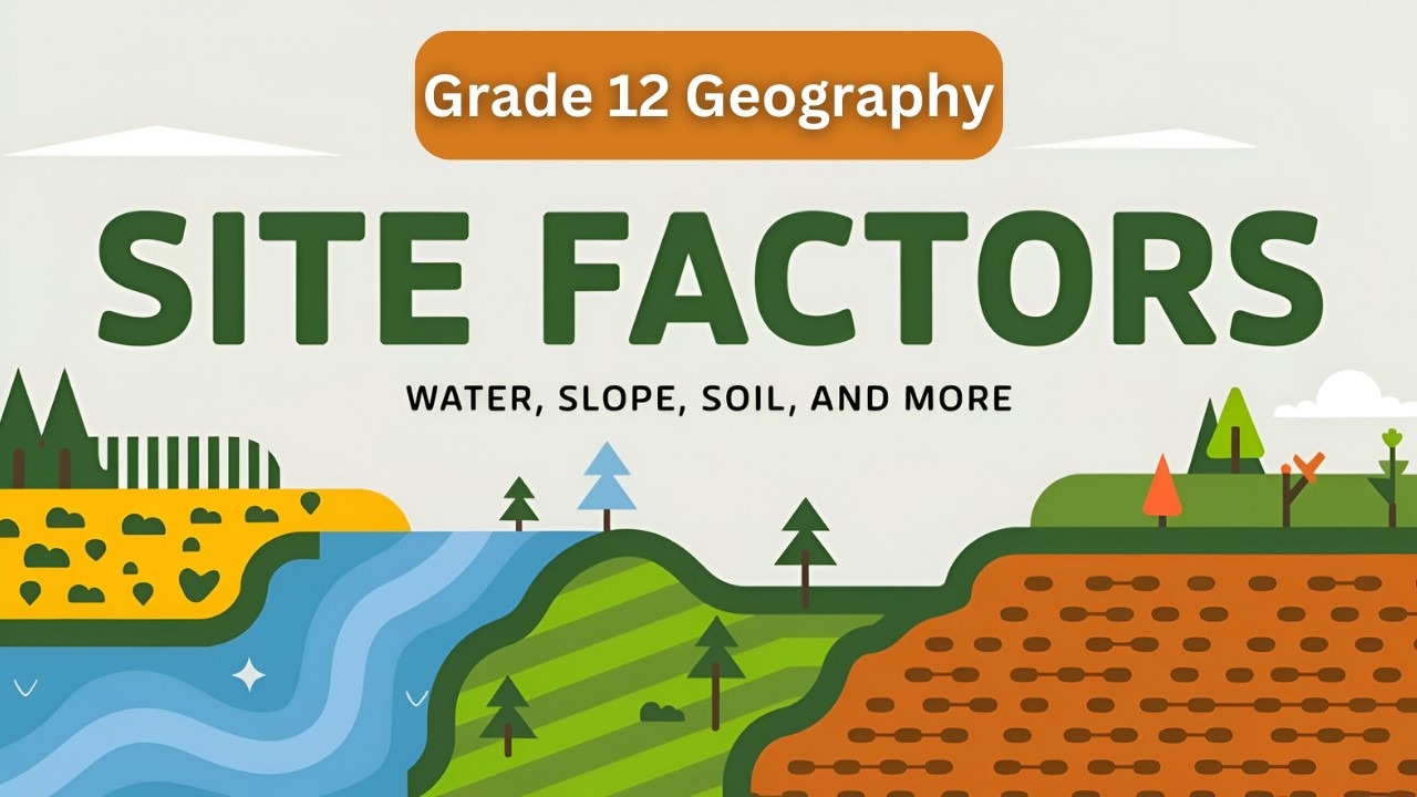 География поселений 12 класс: Факторы местоположения | Вода, уклон, почва, климат и снабжение.