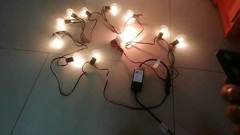 Outdoor dimmer for string lights