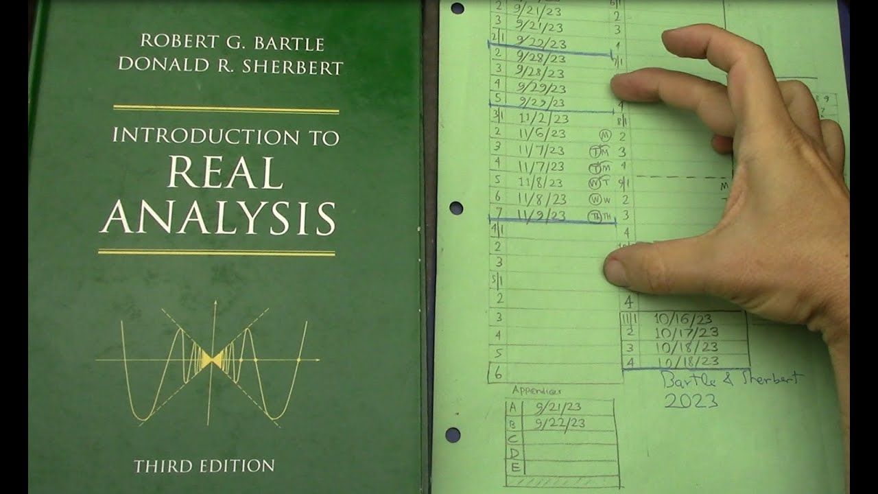89 Real Analysis Nov 2023 Bartle and Sherbert Ch 3 Reading - YouTube