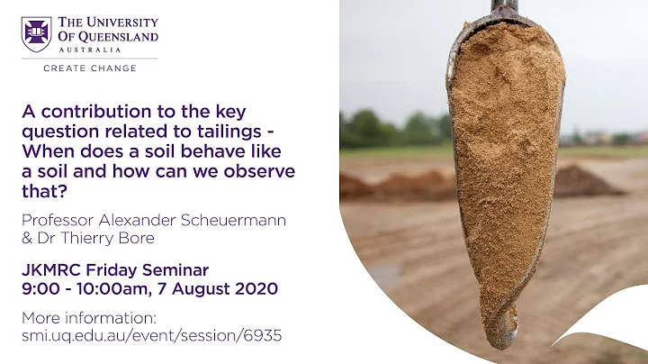 Prof Alex Scheuermann & Dr Thierry Bore - A contri...
