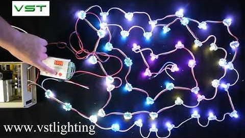 DC5V RGB Full Color LED Pixel Point Light Source String Controlled by IC WS2811