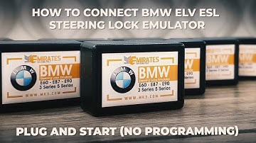 How to connect BMW ELV ESL Steering Lock Emulator (Plug and Start)