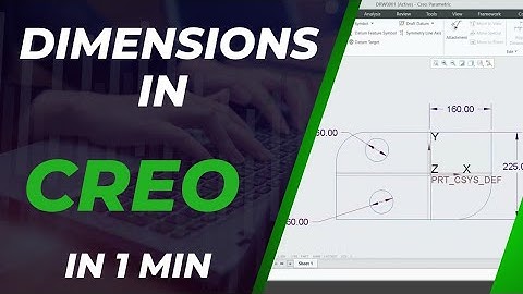 How to dimension in Creo Drawing tutorial | PTC CREO 7 | Free beginner tutorial guide Dimensioning