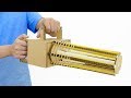 How to Make Simple Automatic Rubber Band Machine Gun from Cardboard