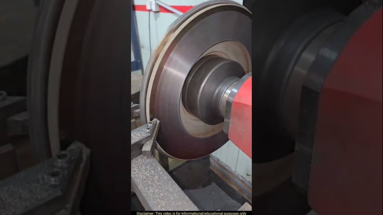 Brake Rotor Resurfacing Process 🔧✨#shortsfeed #automotive #mechanic #DIY
