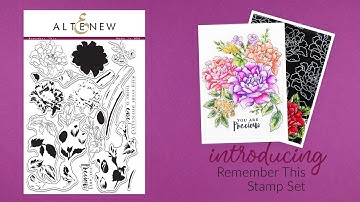 Altenew Stamps Intro - Remember This