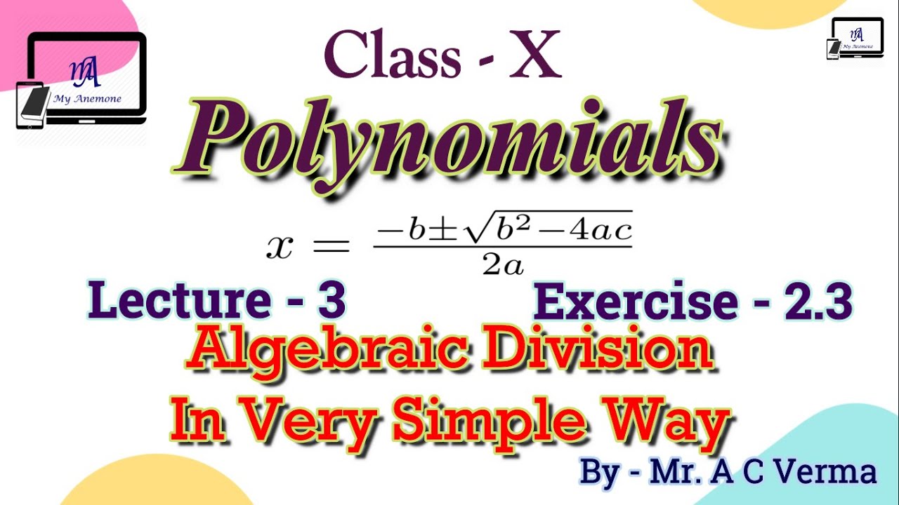 #Class-10 #Mathematics #Lesson-2 #Polynomials #Lecture-3 #English ...