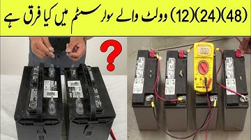 12 volt 24 volt 48 volt different off solar system | Electric Online