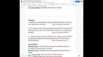 Unit 10 Day 1 Notes Video
