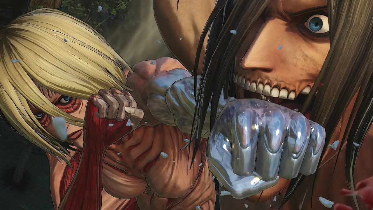 Attack On Titan Eren Vs Female Titan