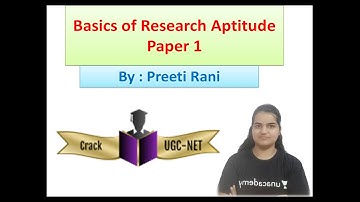 Basics of Research // NTA-UGC NET // By PREETI RANI