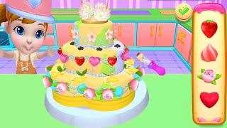 Real Cake Maker 3D - Sweet Bakery Shop, Desserts, Cakes Design &amp; Decoration. Dress up Game for girls