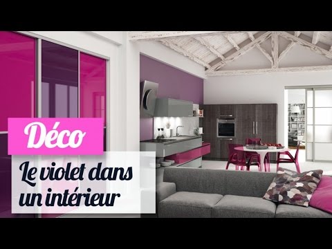 Le violet dans son intérieur - Tendance Déco - YouTube