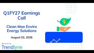 Clean Max Enviro Energy Solutions Earnings Call for Q1FY27