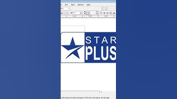 How To Create star plus old Logo In Corel Draw | Corel Draw 12