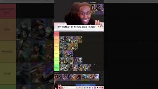 My Finaly SFA TIERLIST FOR 2025! #shadowfightarena #shadowfight4 #shadowfight4arena