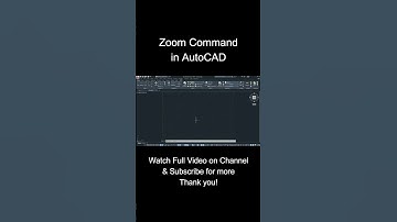 How to use the Zoom command in AutoCAD? #autocad #tutorial #shorts #autocadtutorial #engineering