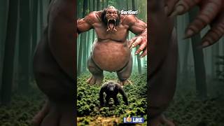 A Massive Red Giant Hunts Down Wild Animals 😱🔥 | #monster #giantcreature #shorts #viral