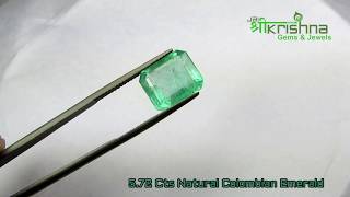 Top 5.72 Cts Colombian Emeraldpanna