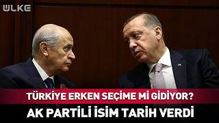 Türkiye Erken Seçime Mi Gidiyor? AK Partili İsim Tarih Verdi