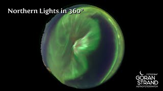 Stunning Northern Lights in 360 degrees