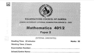Full paper - G9 2023 Math P2, External 