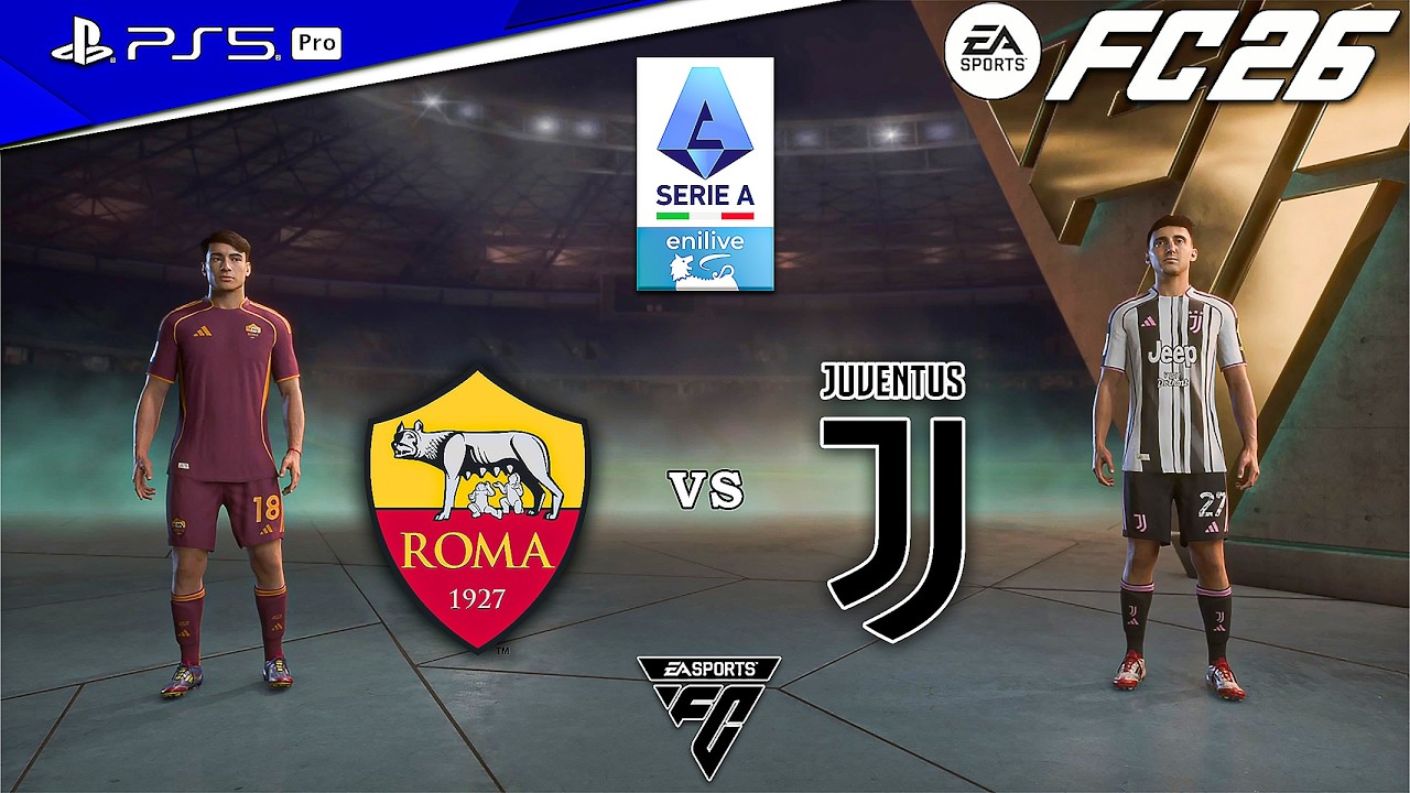 FC 26 - AS Roma vs. Juventus | Serie A Match | Paulo Dybala vs Weston McKennie epic showdown
