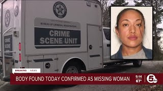 Missing woman's body found in wooded area in Kent; husband charged with murder