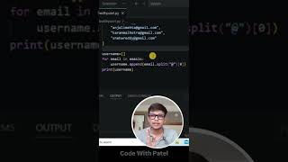 Python Trick to Get Username from Email 🤯 #python #programming #shorts