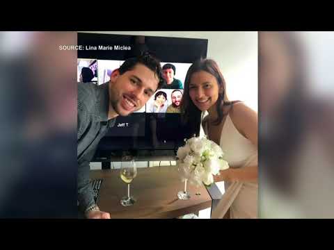 Toronto couple gets married virtually surrounded by friends and loved ones