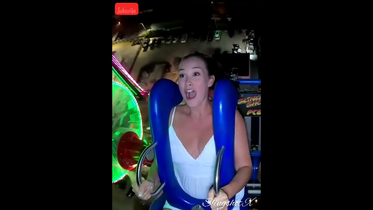 Slingshot Ride Girl Falls Out / Slingshot Ride Girl YouTube