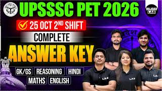 UPSSSC PET 2026 25 Oct 2nd Shift Analysis | Complete Paper Analysis | All Subjects