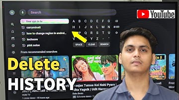 How to Delete youtube search history & Delete Watch history on android smart tv
