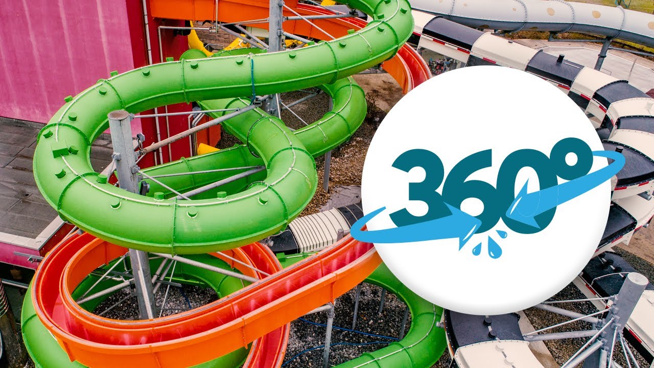 [360° VR] All Water Slides at AquaMagis Plettenberg in Virtual Reality