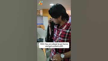 When you are about to go home and get a client call!