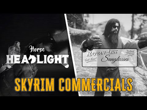 WE MADE 1950's MOD COMMERCIALS IN SKYRIM