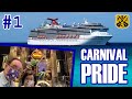 Carnival Pride 2021 Pt.1: Embarkation, Happy Hour, Opening Things, David's Steakhouse - ParoDeeJay