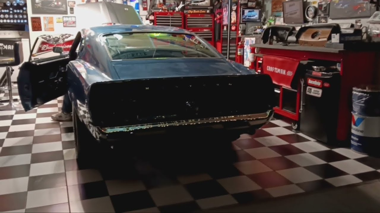 428 Cobra Jet  Mach1 Night Shake down  @ Adrian's Garage